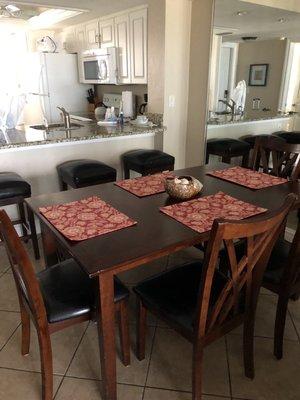 Kitchen and dining area