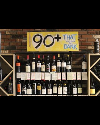 Our "90+ That Won't Break the Bank" Section.  All wines have a rating of 90 points or more and sell for under $25.00.