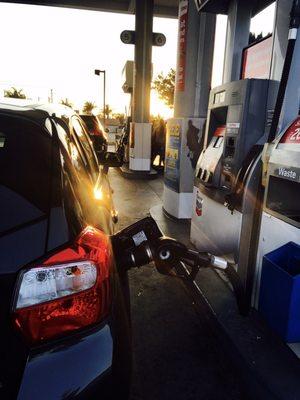 Transporter fueling up for the next mission