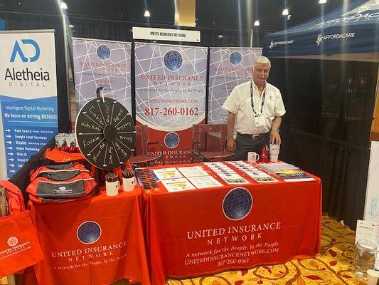 Paul Working the Texas Roofer  Conference in San Antonio Texas.