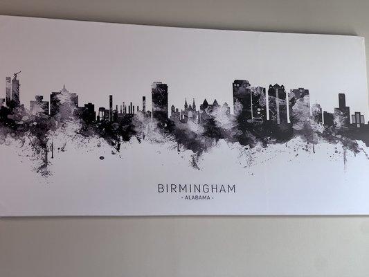 Birmingham landscape canvas