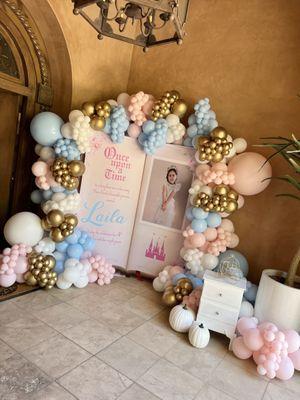 Custom made Cinderella Book Backdrop