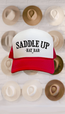 Saddle Up Hat Bar offers custom trucker and ranger hats in Costa Mesa. Personalize with patches, pins, and western-themed designs.