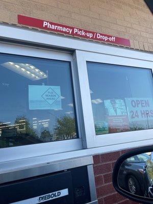 Pharmacy Drive Thru at a snail's pace.