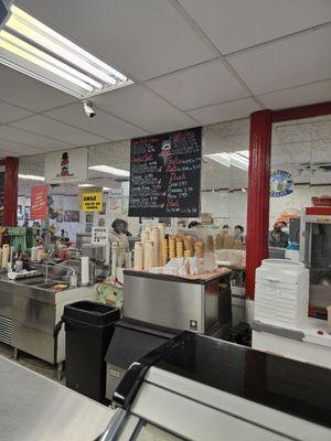 Ice cream counter