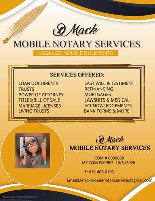 DMack Mobile Notary Services