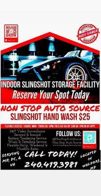 Premier Indoor Slingshot Storage Facility