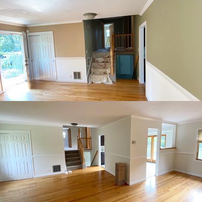 Before an after in Greenlawn