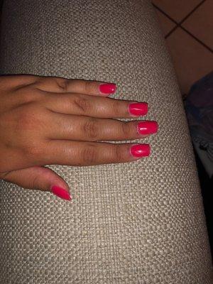 Acrylic Nails with Gel Polish