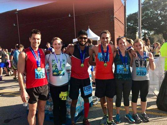 Columbus Ohio runners in Charleston! We had a blast at the finisher's party. The mimosas were well-deserved.