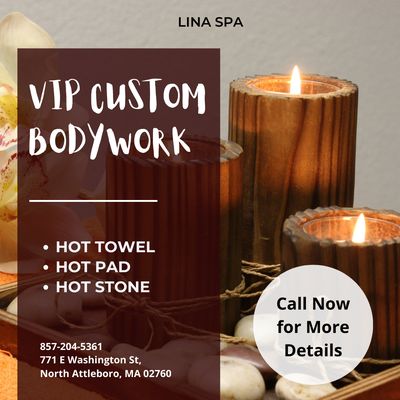 Lina Spa
 771 E Washington St, North Attleboro, MA 02760
 Call Us at 857-204-5361