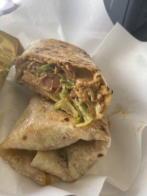 BBQ chicken crispy wrap