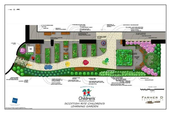 Garden design for Scottish Rite Children's Hospital.