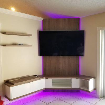 Custom entertainments center