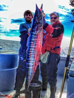 A giant wahoo- always fun trolling for these!