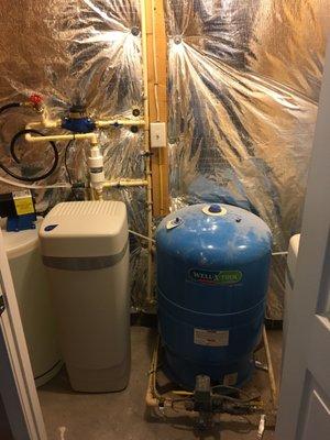 Water Softener certified for radium removal and Chemical feed injection for pH conrol installed in Crownsville Md Maryland