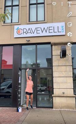 Now Open!  Come CRAVE CraveWell Cafe!