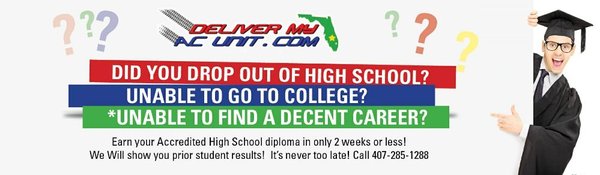 Accredited Fast track high school diploma program.