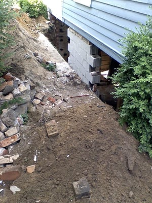 Foundation wall we did