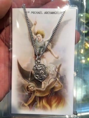 I also got a St Michael pendant for my scapular