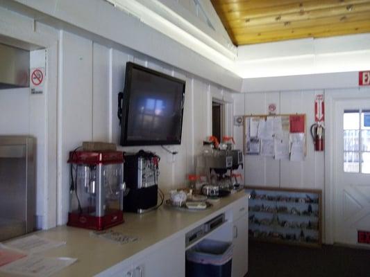 Coffee and snack area in the Clubhouse