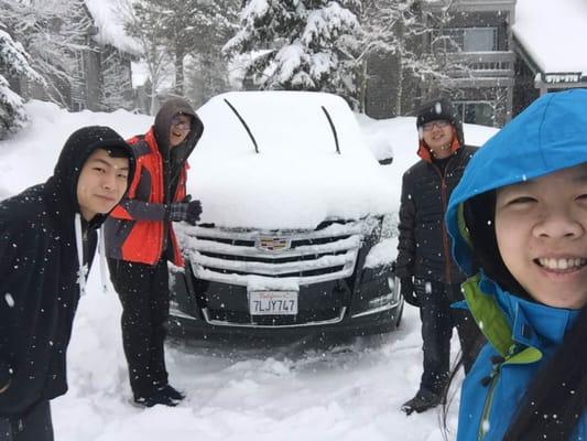 Weekend fun at Mammoth Mountain. Travel partner: Cadillac Escalade!