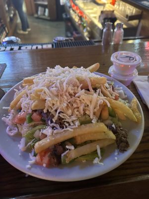 Steak salad with ranch - delicious!