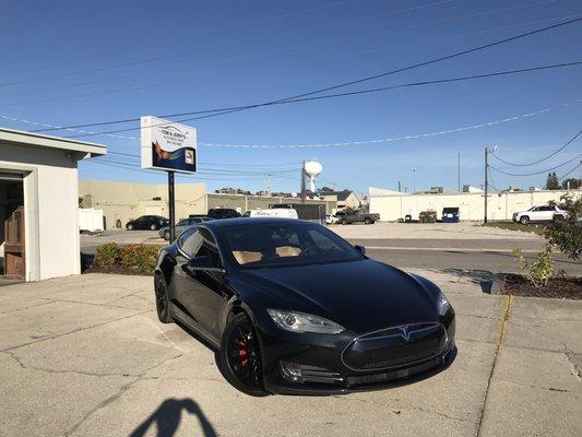 This Tesla looks as good as new & is ready to go home!