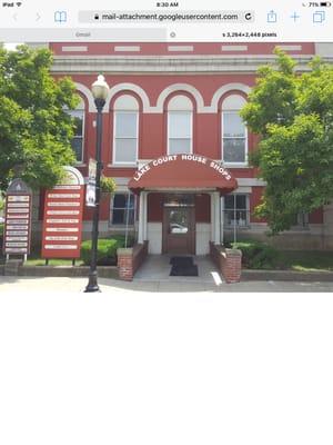 The amazing, historical courthouse in downtown Crown Point that Toys In The Attic calls home.