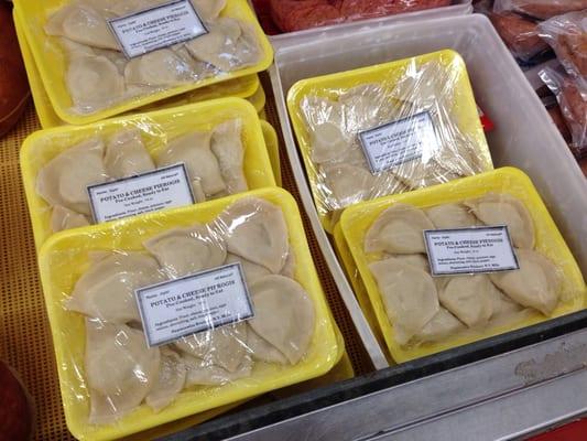 Fresh, homemade pierogi