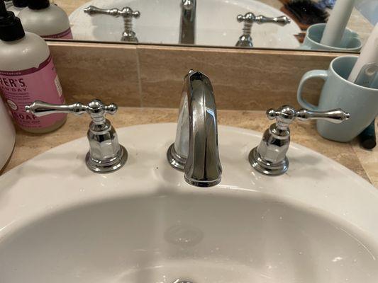 Two new faucets installed