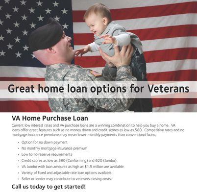 Use you Veteran Benefits to finance your home!