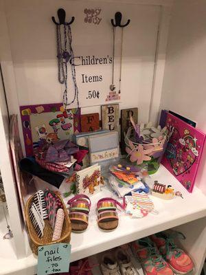 Small section of the kids items