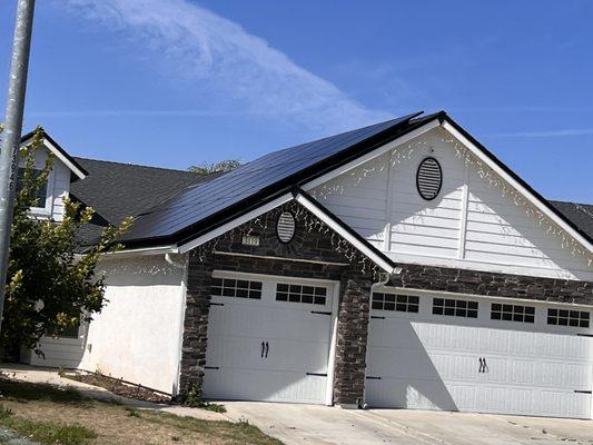 South roof solar install