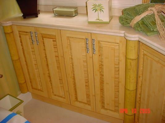 Bamboo Bath Vanity.