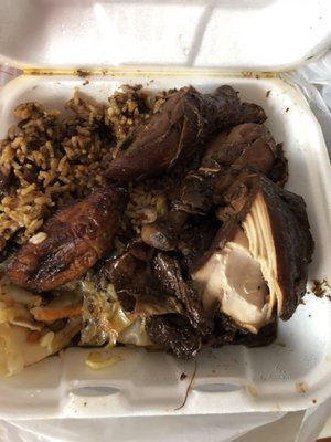 Large jerk chicken