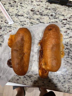 Sausage and Cheese kolache... or at least their ashes.