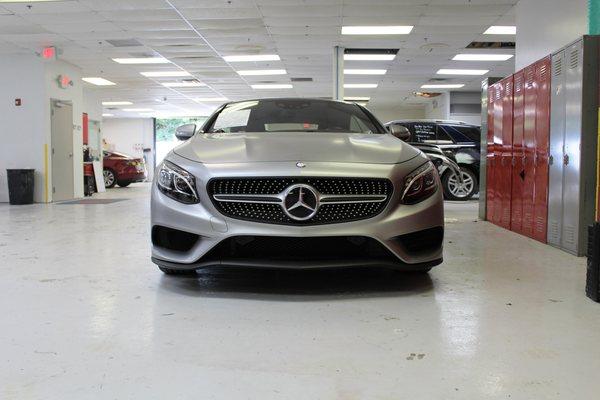 Matte grey Mercedes