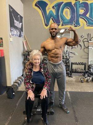 Even 91 year old super benefit from proper weight training!