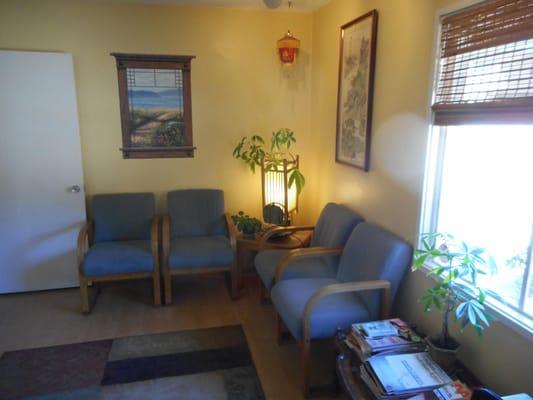 Comfortable and soothing waiting room