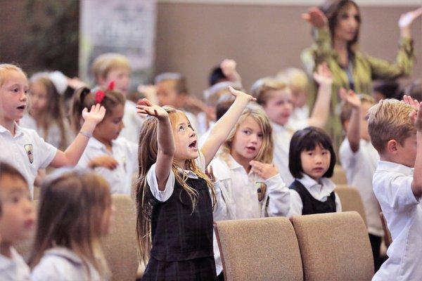 Our students participate in Chapel every Friday.