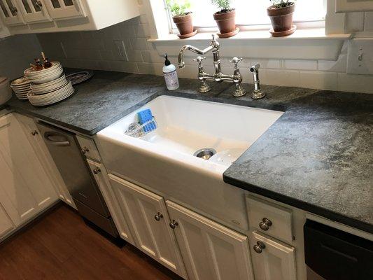 soapstone farm sink