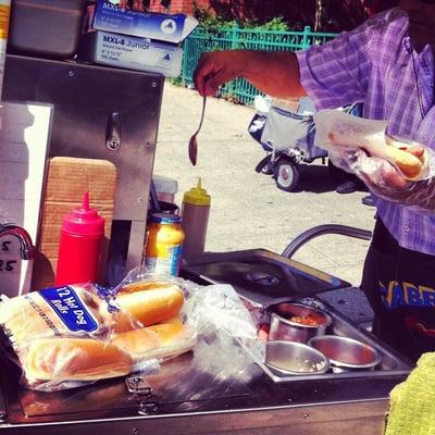 Sabrett Hot Dog Stand @ Columbus Park