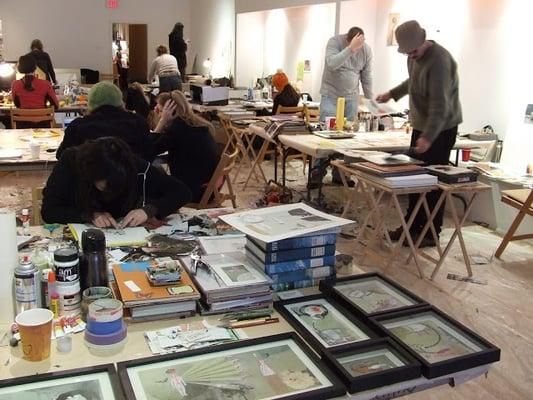 Woodshed, a five-day marathon of art-making at MCLA G51