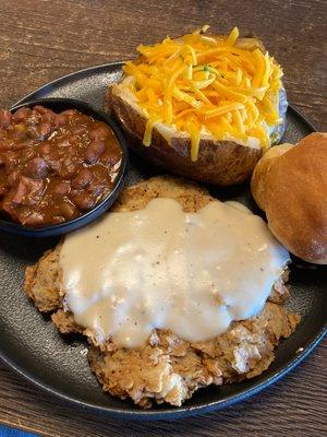 Small chicken fried steak