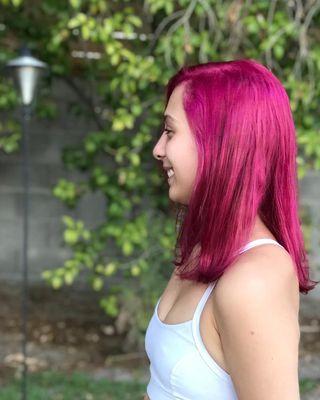 Pink hair