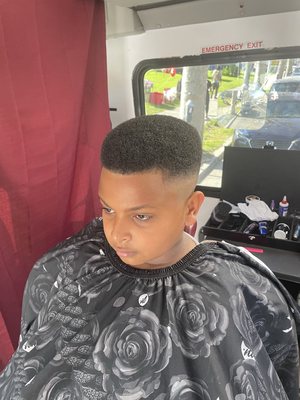 Flat top fade