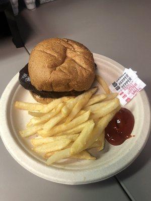 BBQ burger + fries