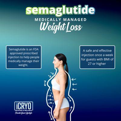 iCRYO offers a monthly Semaglutide Pass to help boost your weight loss and get your health goals on track