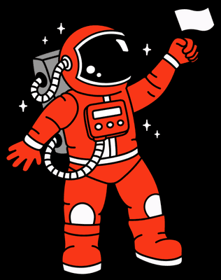 Orange Astronaut